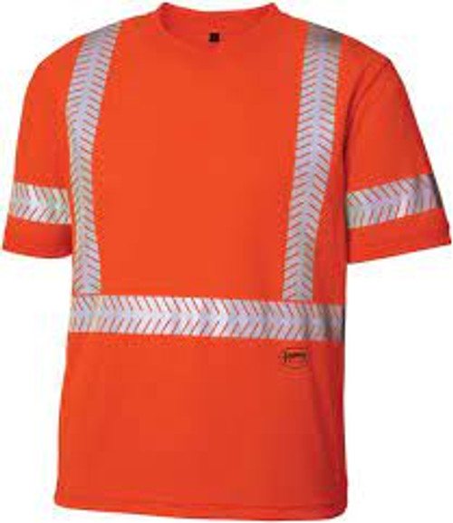 T-shirt protection rayons UV CoolPassMD Moyen Orange haute visibilité