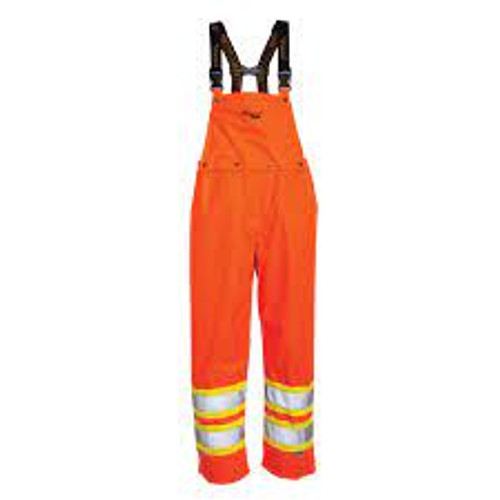 Salopette 300D Journeyman, Polyester, Taille M, Orange Haute Visibilité