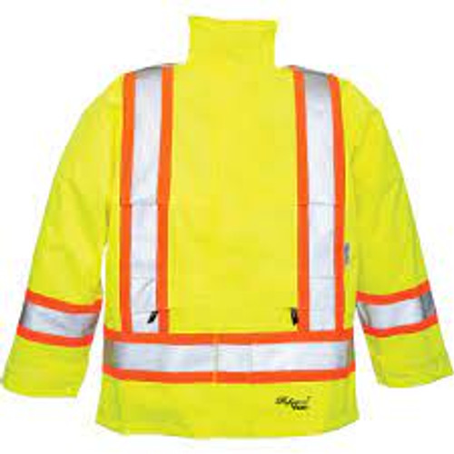 Manteau 300 deniers Professional Journeyman, Polyester, Taille Moyenne, Jaune Lime Haute Visibilité Manteau 300 deniers Professional Journeyman, Polyester, Taille Moyenne, Jaune Lime Haute Visibilité