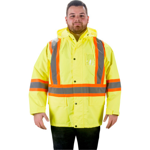 Imperméable RZ1000 - Grand - Jaune Lime Haute Visibilité Imperméable RZ1000 - Grand - Jaune Lime Haute Visibilité