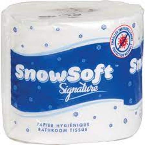 Papier hygiénique premium Snow SoftMC 2 plis 600 feuilles par rouleau longueur 145' blanc Papier hygiénique premium Snow SoftMC 2 plis 600 feuilles par rouleau longueur 145' blanc