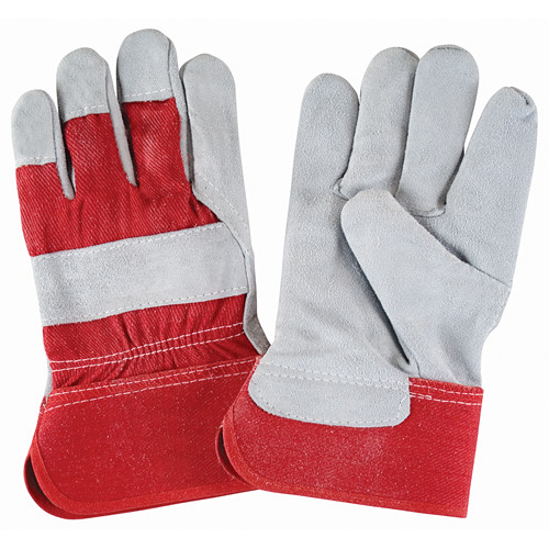 Gants ajusteur grand cuir vache refendu doublure coton SAP227 Gants ajusteur grand cuir vache refendu doublure coton SAP227