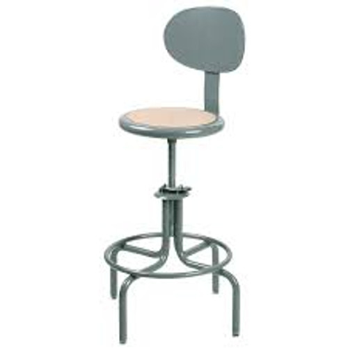 Tabouret série 600, Stationnaire, Ajustable, Acier/Masonite, Gris C623M