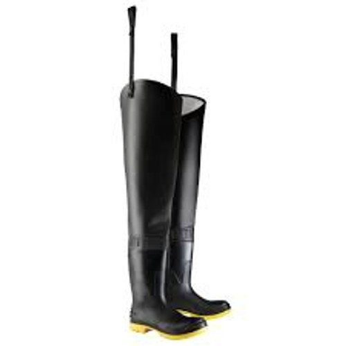 Bottes hautes en cuir noir 86856-12