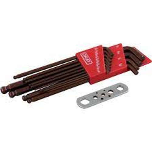 Clés hexagonales embout sphérique tige longue 13 pièces Impérial 68913SB