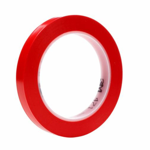 Ruban vinyle 471, 12mm x 32,9m, 5,3 mils, Rouge 471-1/2X36-RED-IW Ruban vinyle 471, 12mm x 32,9m, 5,3 mils, Rouge 471-1/2X36-RED-IW