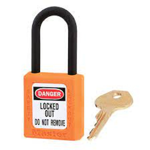 Cadenas ZenexMC diélectrique, Cadenas sécurité, Clés différentes, Thermoplastique, Largeur 1-1/2" 406ORJ