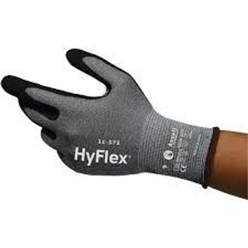 Gants anti-coupures HyFlexMD 11-571, Taille 9, Calibre 15, Revêtement Nitrile, Enveloppe en Nylon/PEHP/Spandex Pqt de 12 11571090 Gants anti-coupures HyFlexMD 11-571, Taille 9, Calibre 15, Revêtement Nitrile, Enveloppe en Nylon/PEHP/Spandex Pqt de 12 11571090
