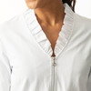 Patrice White 3/4 Sleeve Polo Shirt
