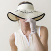 Amalfi Ivory Straw Visor