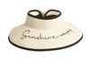 Amalfi Ivory Straw Visor