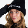 DS Daily Sports Logo Black Pom-Pom Hat