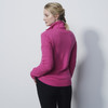 DS Cable Knit Tulip Pink Long Sleeve Pullover Lined