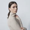 DS Cable Knit Raw Long Sleeve Pullover Lined