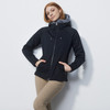 DS Black Softshell Jacket With Faux Fur Collar