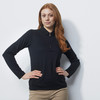 DS Black Long Sleeve Polo Shirt