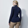 DS Navy Long Sleeve Roll Turtle Neck Top
