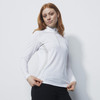 DS White Pebble Long Sleeve Half Neck Top