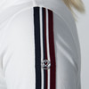 DS Ivory Long Sleeve Race Stripe Top