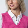 DS Pink Sky Cable Knit Sweater Vest