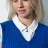 DS Cosmic Blue Cable Knit Sweater Vest