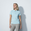DS Peoria Opal Light Aqua Short Sleeve Polo Shirt