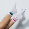 DS Miyako White Stripe Socks Pack of 2
