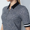 DS Kyoto Black and White Half Sleeve Polo Shirt