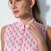 DS Perugia Geometric Pink Print Sleeveless Dress