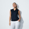 DS Anzio Dark Navy Sleeveless Polo Shirt