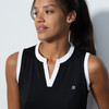 DS Massy Black Sleeveless Polo Shirt