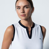 DS Massy White Sleeveless Polo Shirt