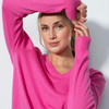 DS Bolzano Pink Sky V-Neck Knit Sweater