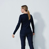 DS Ancona Dark Navy Long Sleeve Round Neck Top