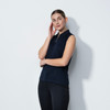 DS Peoria Dark Navy Sleeveless Polo Shirt S25