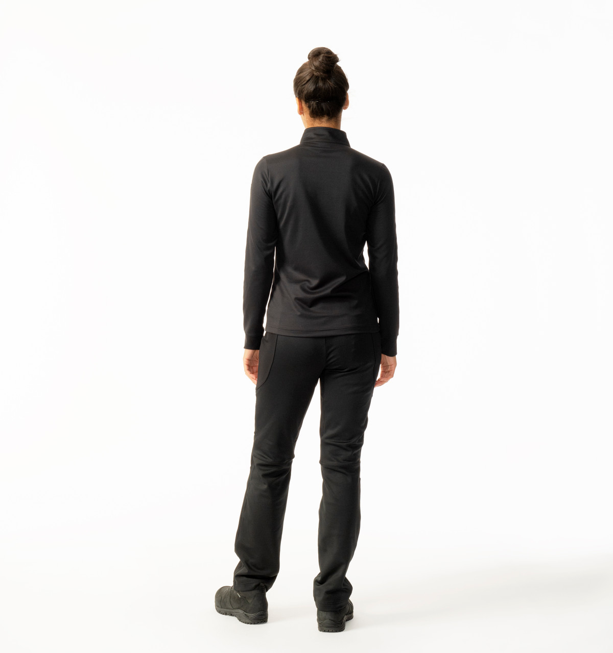 Fliza Plain Black Outdoor Pants 32