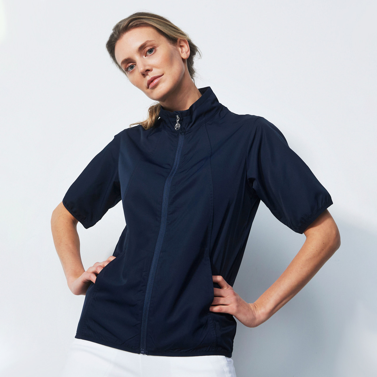 Ladies short sleeve store golf rain jacket