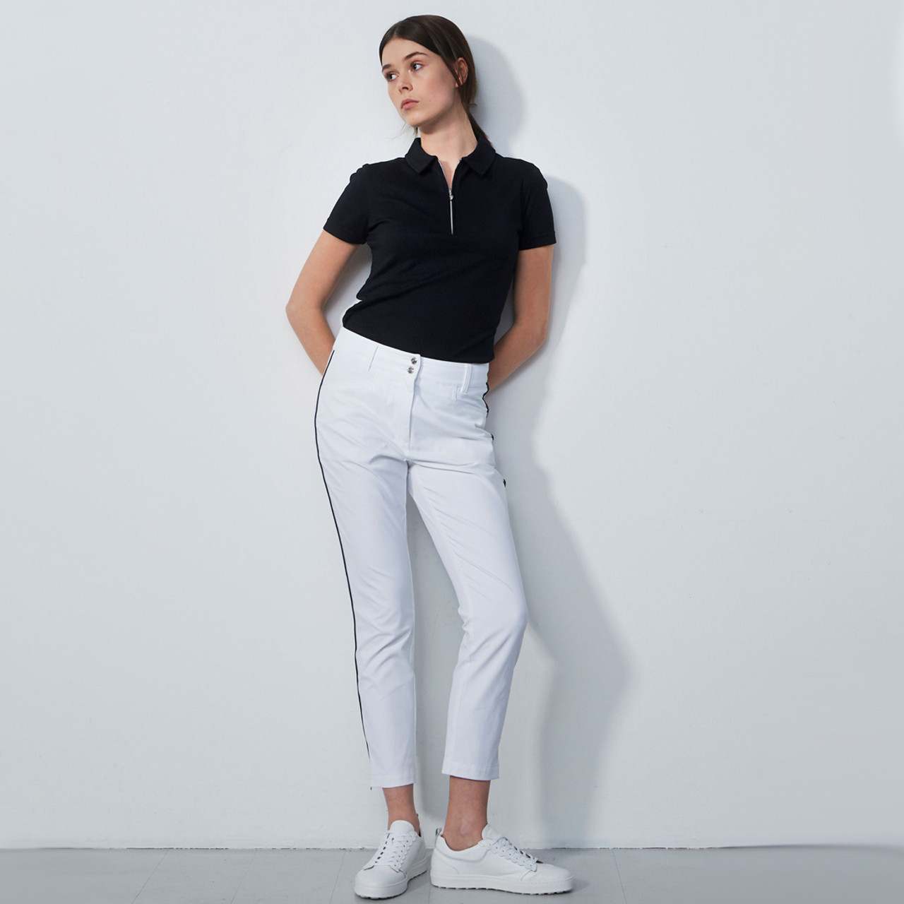 Buy online Women White Ankle Length Straight Pants from Skirts, tapered  pants & Palazzos for Women by Ed for ₹689 at 47% off | 2024 Limeroad.com