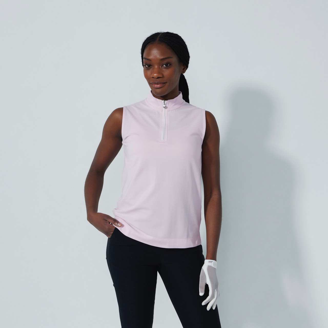 DS Kim Pink Sleeveless Polo Shirt | Daily Sports USA