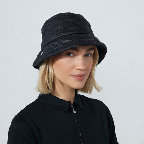 DS Catania Black Quilted Hat F25