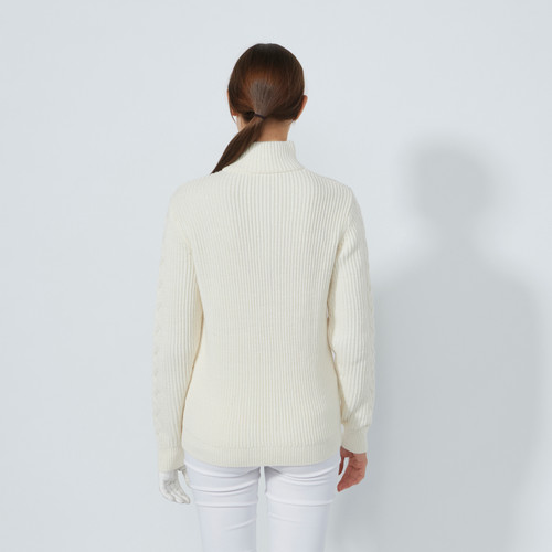 DS Ivory Cable LS Pullover Lined