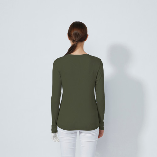 DS Ancona Kalamata Long Sleeve Round Neck Top