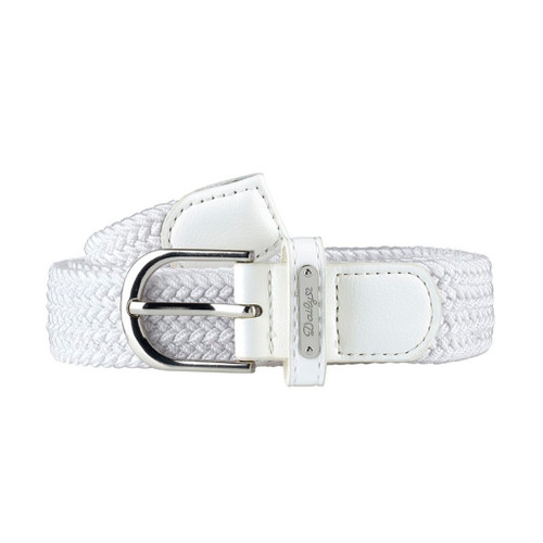 DS White Braided Elastic Belt