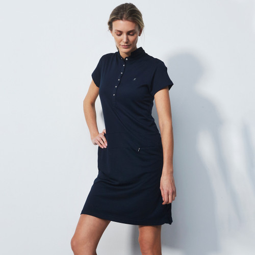 Rimini Navy Cap Sleeve Dress