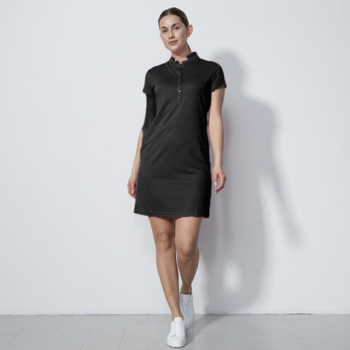 Daily Sports Womens Selena Black Cap Sleeve Dress - BLACK