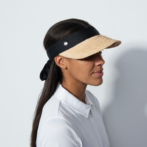 DS Rosie Black Straw Visor