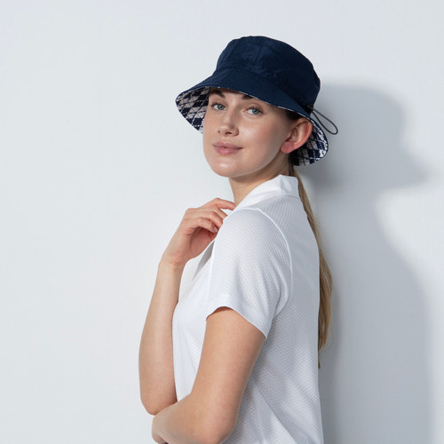 DS Abruzzo Dark Navy Print Reversible Hat