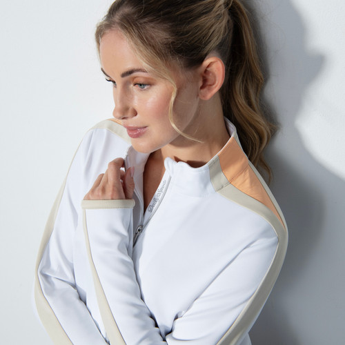 DS Smocked White Waist Jacket | Daily Sports USA