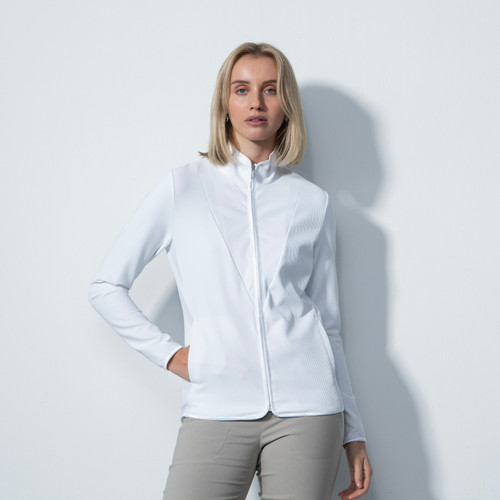 トップス papier gathered jacket white DS Smocked White Waist Jacket | Daily Sports USA