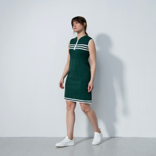 DS Awara Nori Green Knit Sleeveless Dress